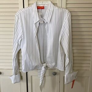 Krazy Larry long sleeved striped tie top.